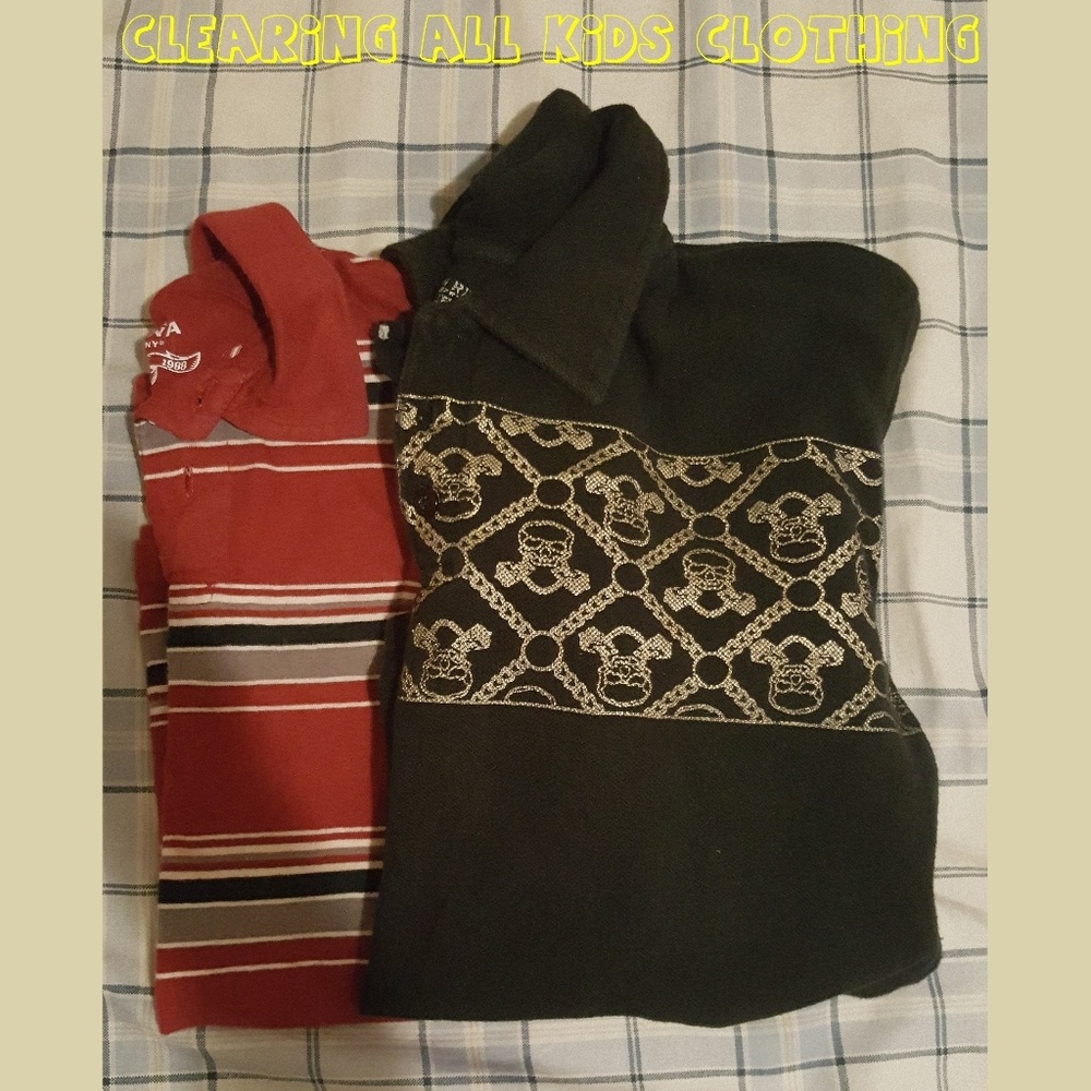 2 boys polo shirts